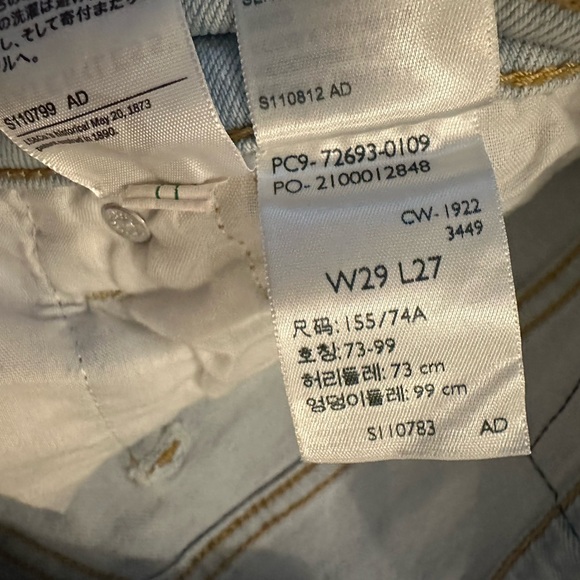 Levi’s Denim Jeans - Women’s Ribcage Straight Ankle Jeans - Size 29 - Light Blue - Picture 8 of 13